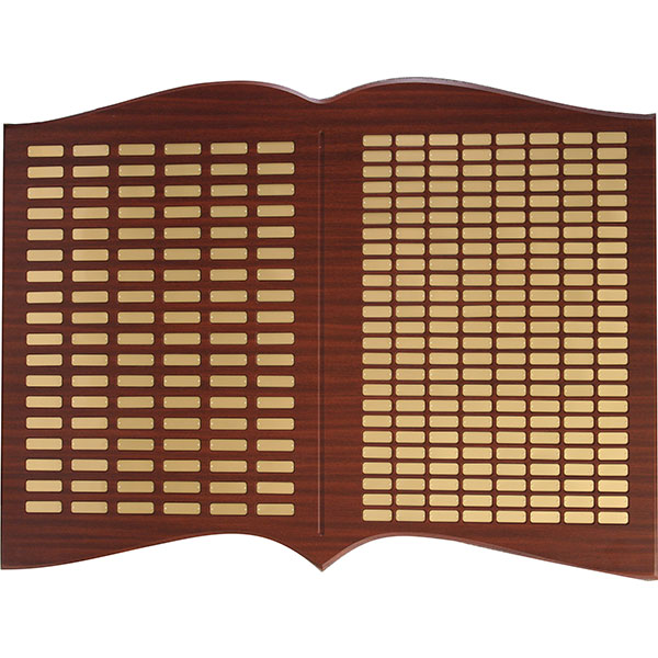 Book shape Custom plaque