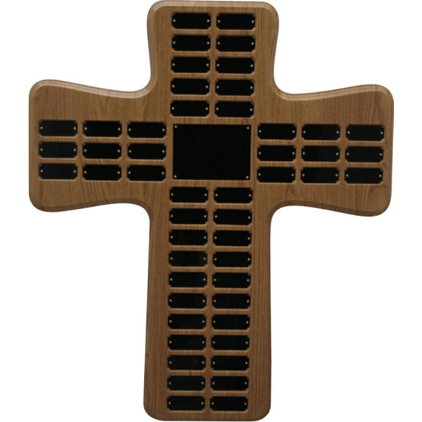 Cross Shaped Custom Plaque