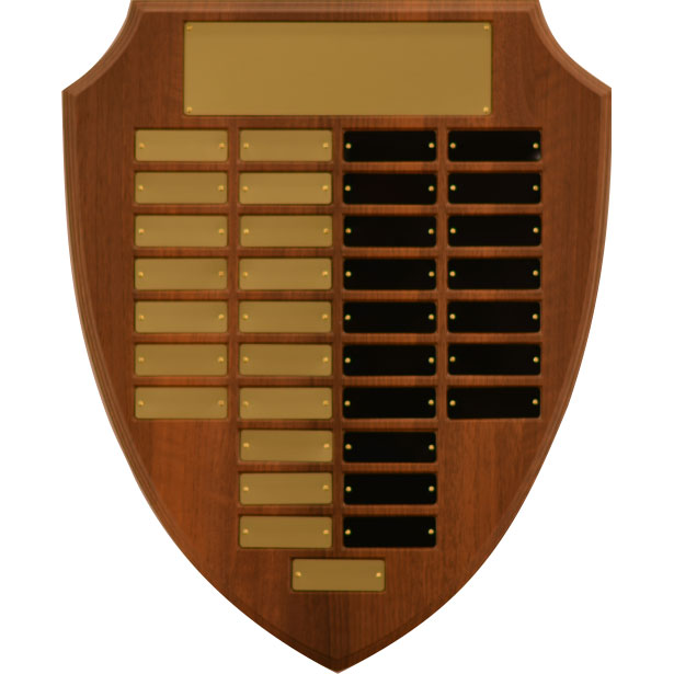 Shield Shaped Perpetual Plaque Series B