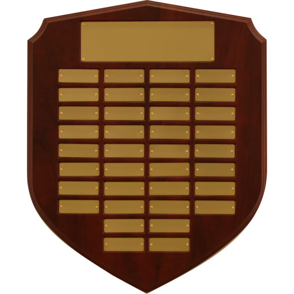 Shield Shaped Perpetual Plaque Series C