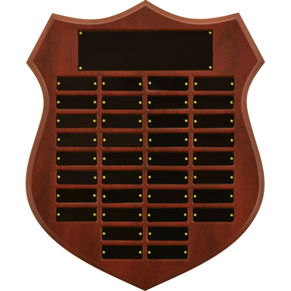 Shield Shaped Perpetual Plaque Series A